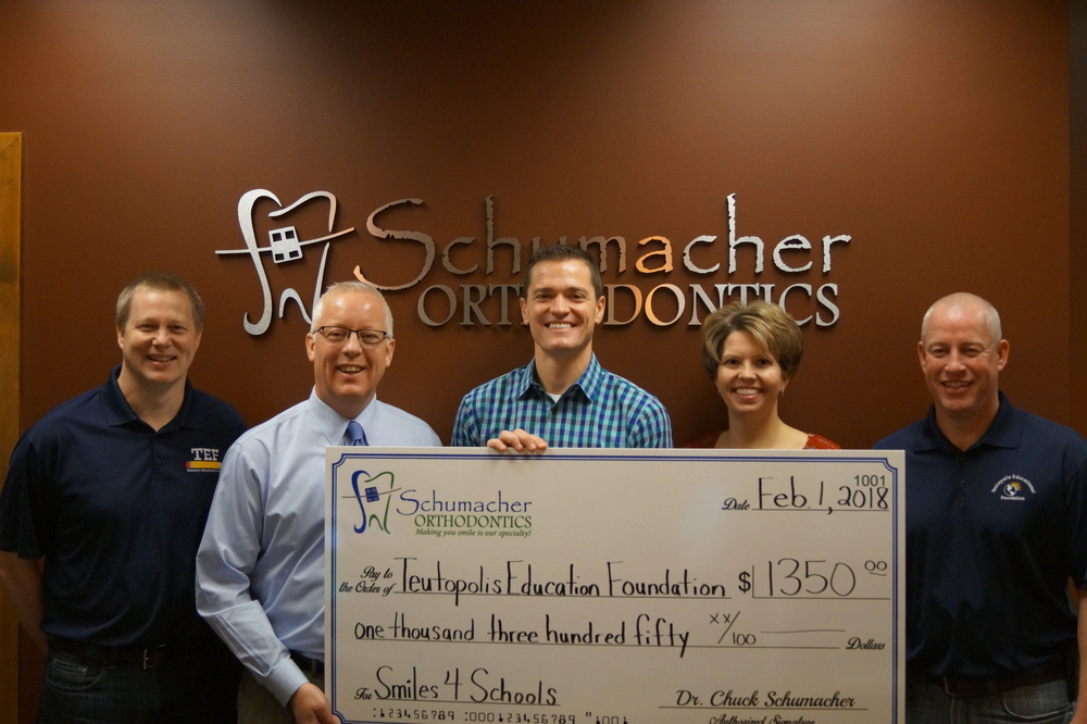 Schumacher Orthodontics Donates to TEF Teutopolis Unit 50 Schools