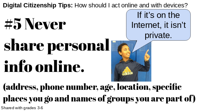 Digital Citizenship Rule #5