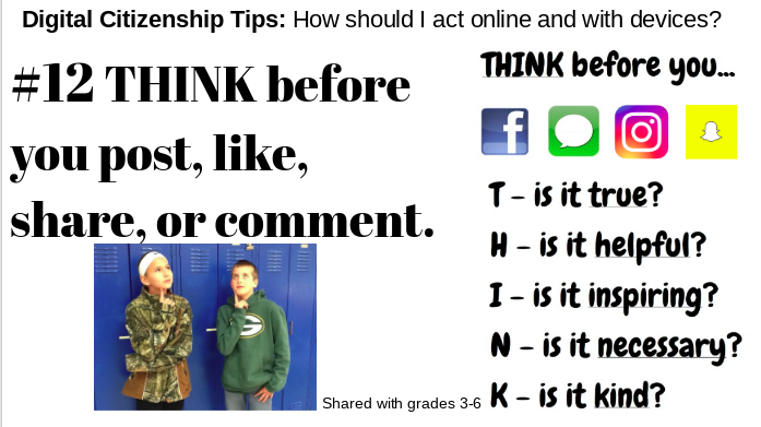 Digital Citizenship Tip