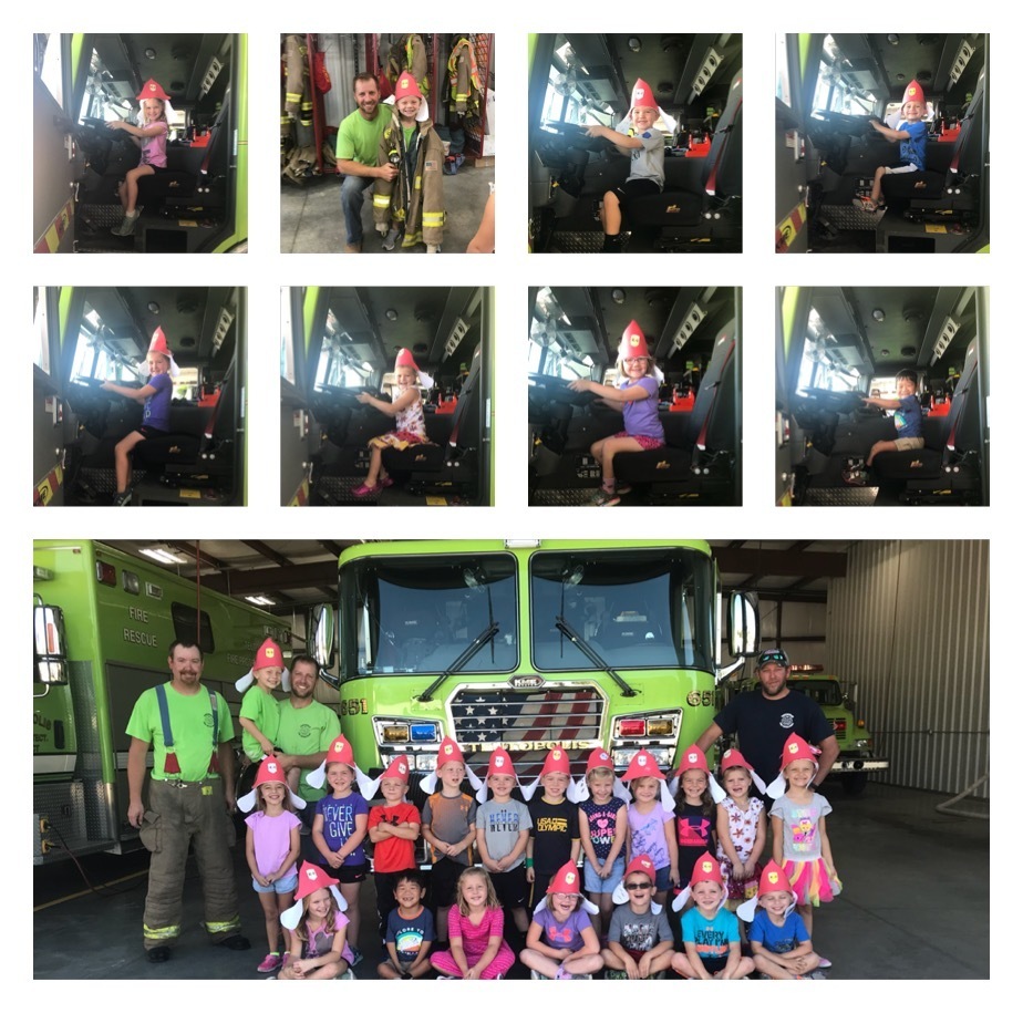 Mrs. Kreke’s Kindergarten class visits the Teutopolis Fire Station