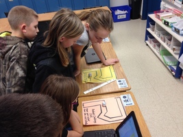 Mrs. Repking's class has been busy programming robots to complete different challenges. A few future engineers just completed their first challenge!