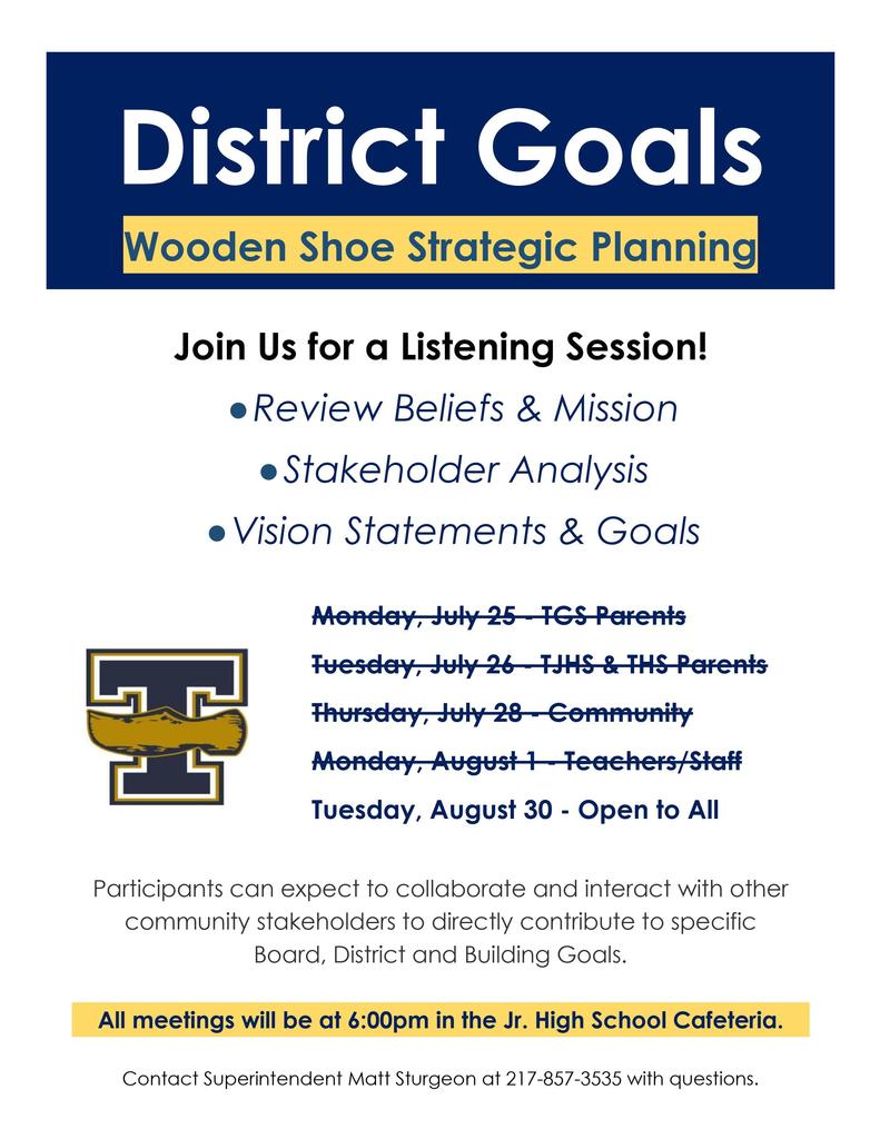 Listening Session - District Goals