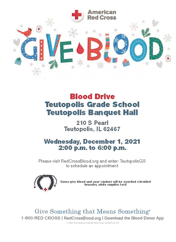 TGS Blood Drive Teutopolis Banquet Hall Teutopolis Grade School